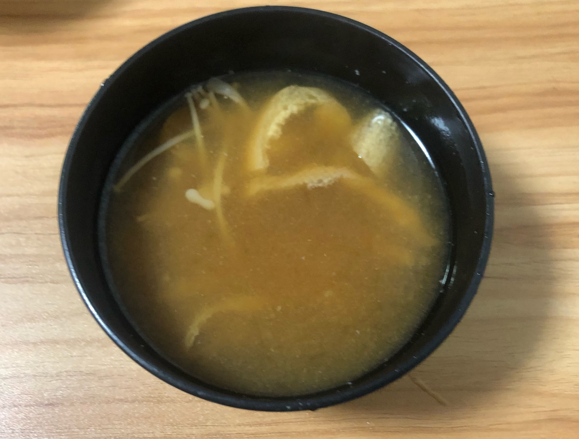 長芋と油揚げの味噌汁