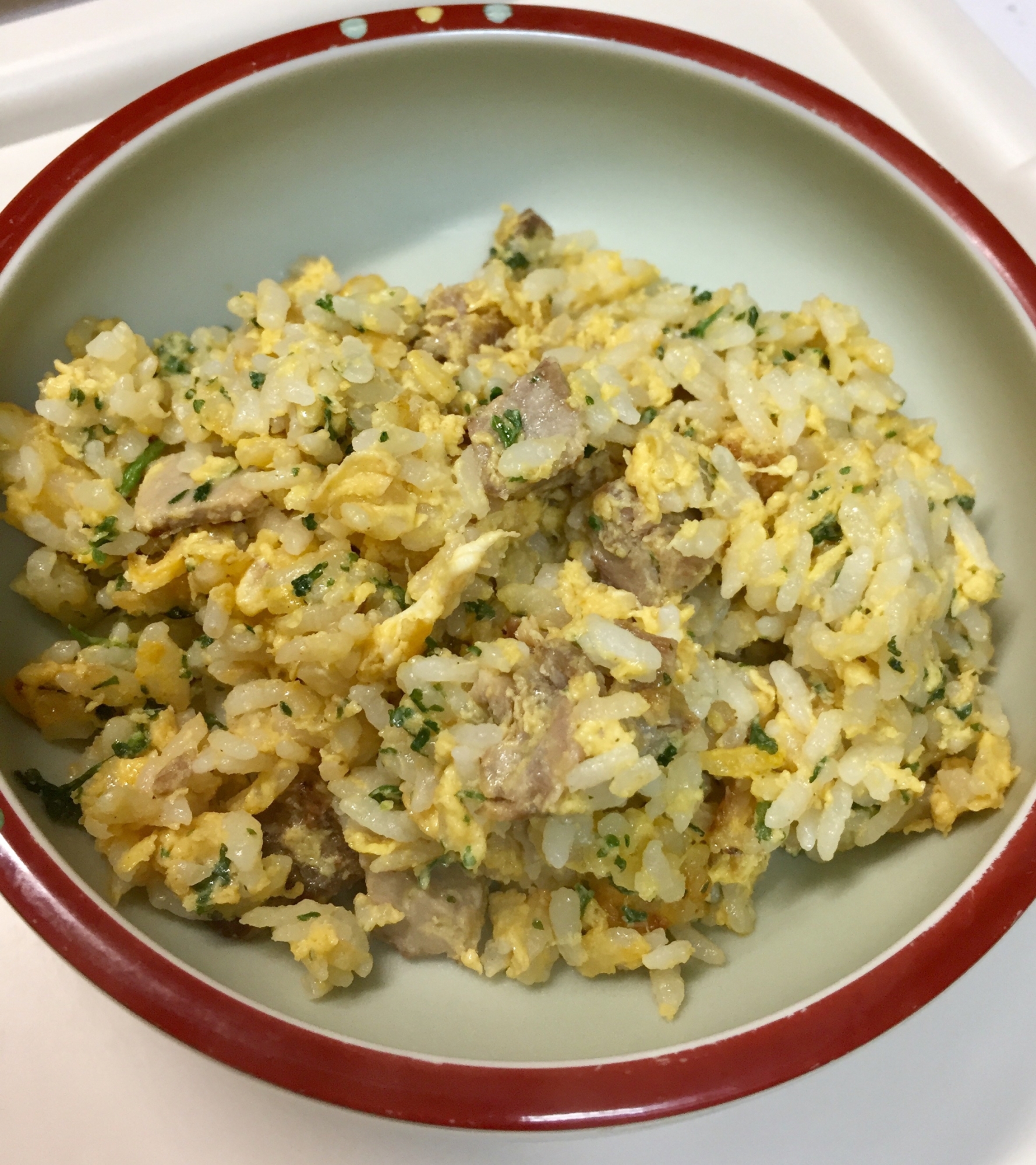 チャーシューと卵の焼き飯