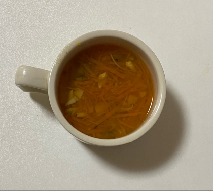 玉ねぎと人参とえのきの中華スープ