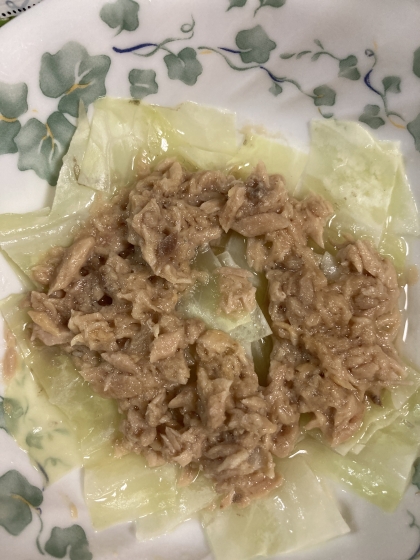 【離乳食完了期】レンジで簡単キャベツのツナ和え