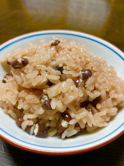 炊飯器で炊く*お赤飯