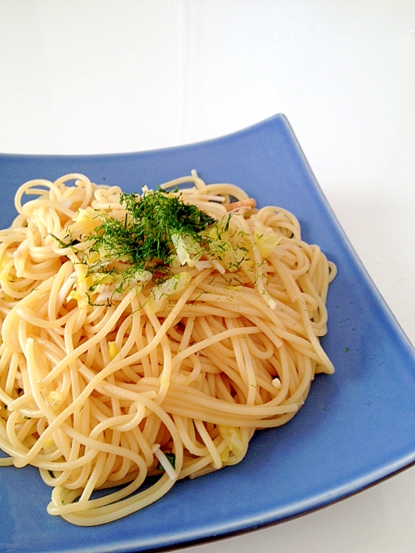 お手軽!お吸い物和風キャベツパスタ