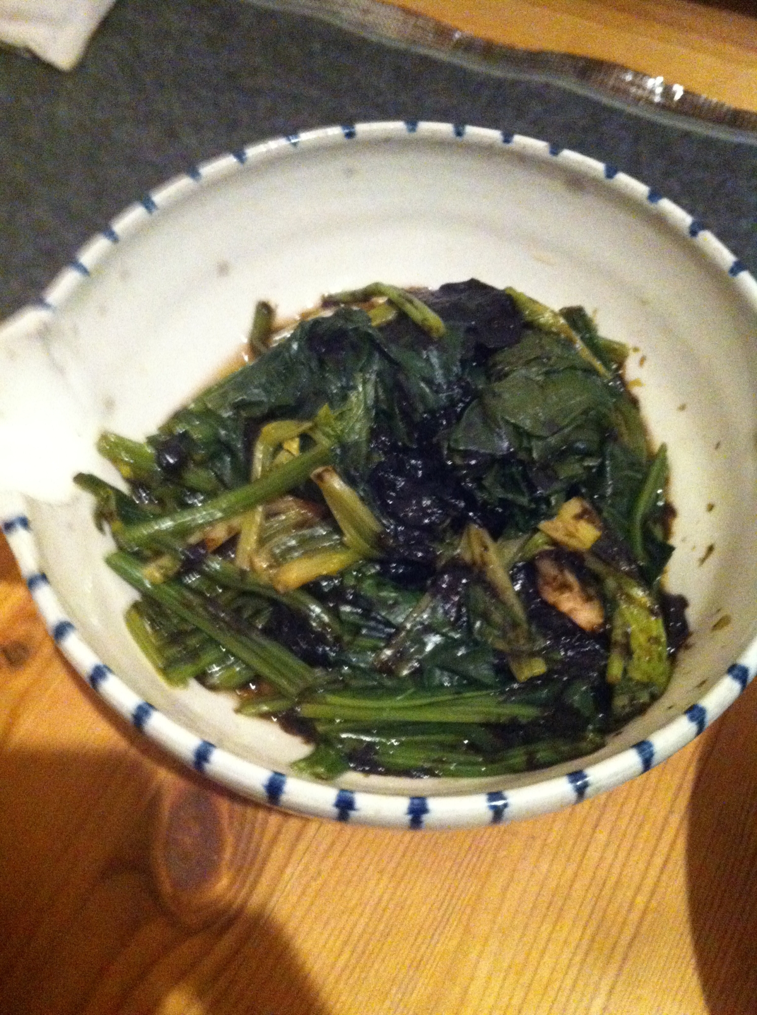 ほうれん草と焼き海苔のくたくた煮