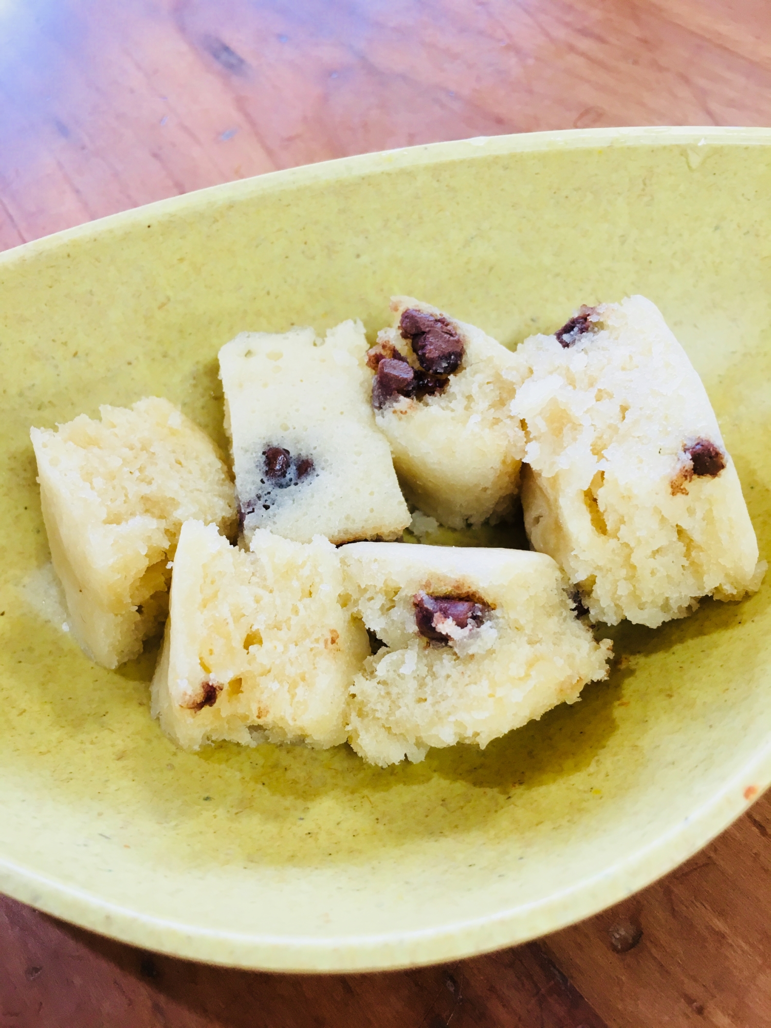 ホットケーキミックスで、レンジ蒸しパン