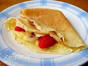 ホットケーキミックスで簡単クレープ レシピ・作り方 by