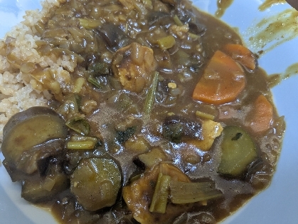 茄子カレー　（我が家の味）