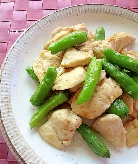 鷄むね肉の味噌炒め♪柚子胡椒風味