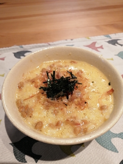 簡単♪混ぜるだけ☆納豆入り卵かけご飯