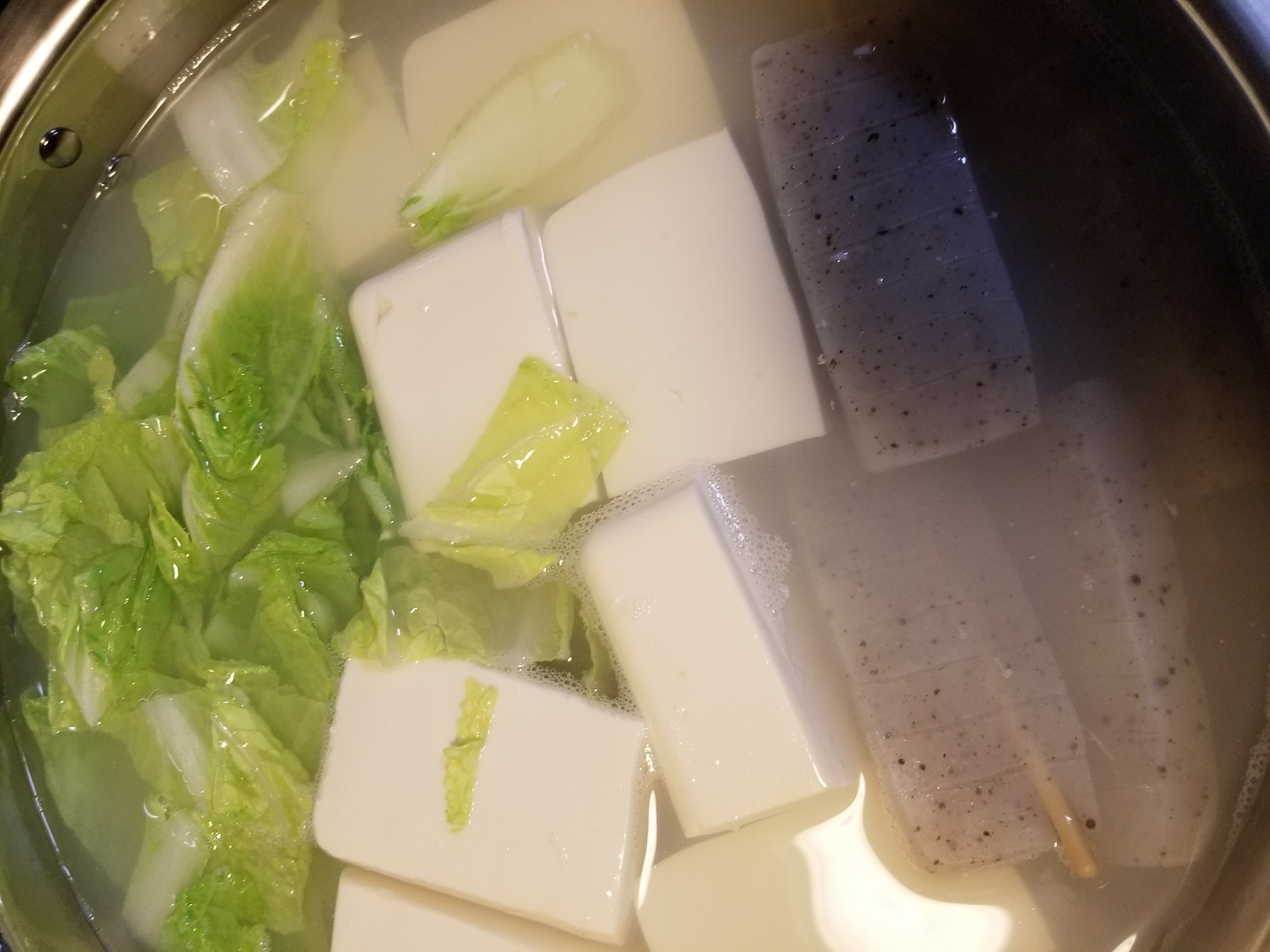蒟蒻白菜湯豆腐
