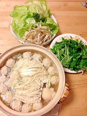 激安 鶏つみれ鍋でお財布もヘルシー O レシピ 作り方 By 昭和の浮世雲 楽天レシピ