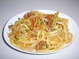 野菜たっぷり焼きうどん