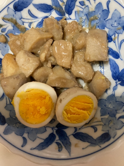 里芋と厚揚げゆで卵の煮物