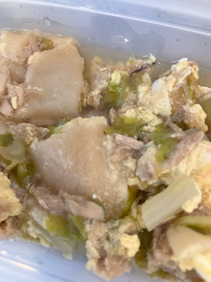 [フライパン1つ]ツナとお麩の卵とじ丼！