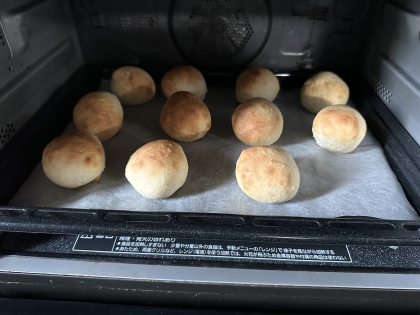 バター、卵、牛乳なし！簡単丸パン