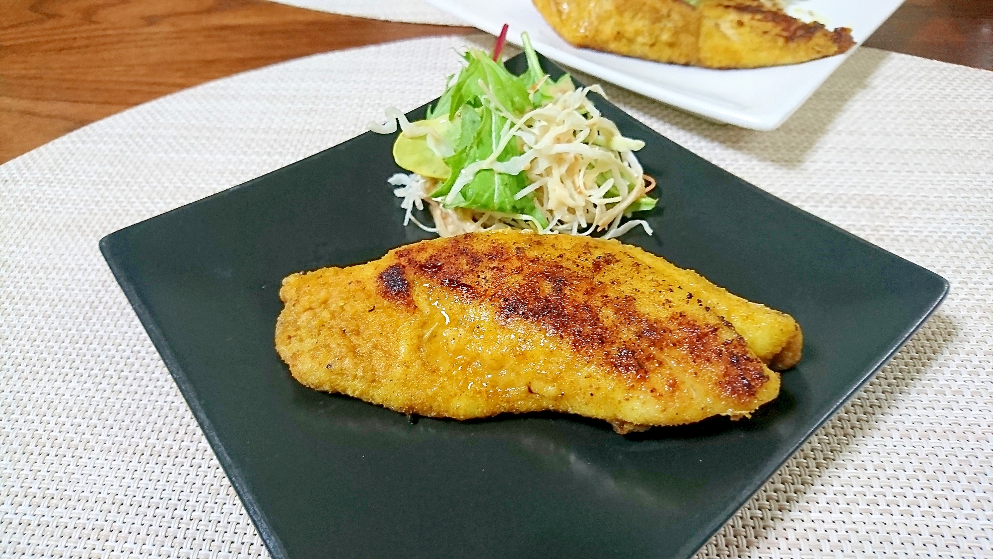 普段の味にプラス☆スズキのカレー風味ムニエル