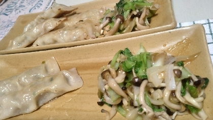チンゲン菜のオイスターソース炒め★きのこが美味い★