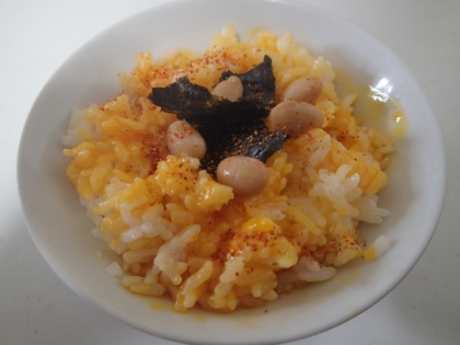 韓国海苔入り卵かけご飯