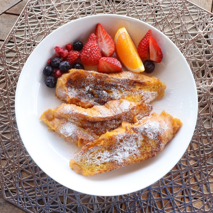 みかんジュースのほんのり甘酸っぱいパンプディング