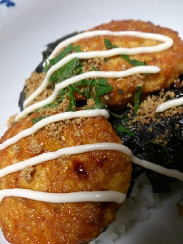 お気に入りで、しょっちゅう食卓に出てます！アレンジして、今回はマヨゴマ七味☆旦那バージョン！イケてた！