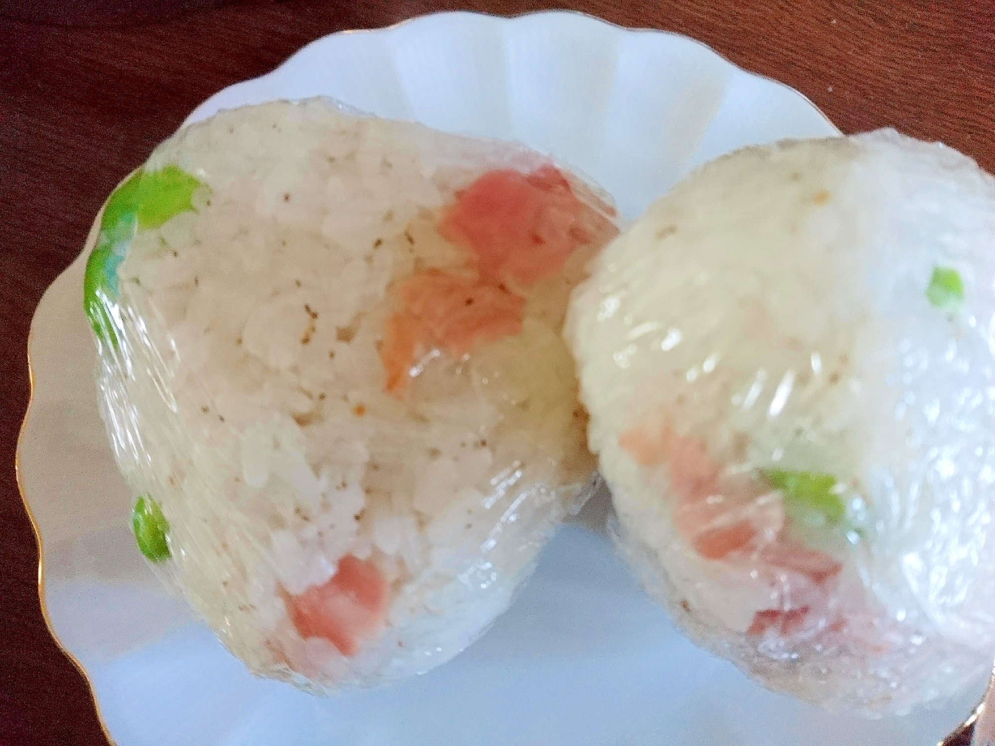 ベーコンと枝豆のおにぎり