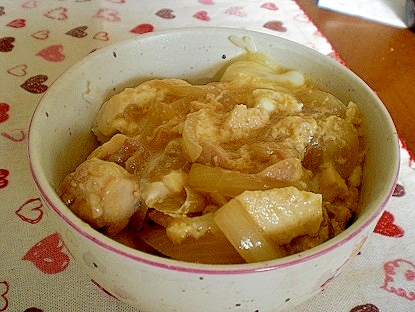 「鶏肉と豆腐のどんぶり」　　　♪♪