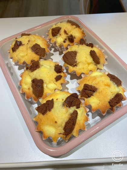 チョコの代わりにチョコクッキーで作りました♪