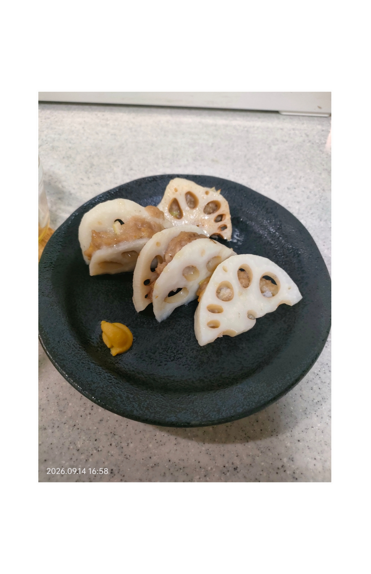 れんこんのはさみ焼き