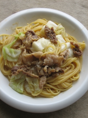 意外と合う！焼き肉のタレでパスタ♪