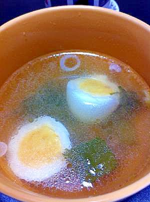 ゆで卵のスープ
