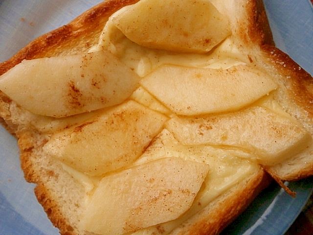 りんご・チーズのシナモントースト
