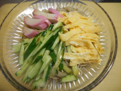 mimiさん
今晩は～☆
ランチに冷蔵庫にあるもので作りました。
暑いと時は、冷たい
蕎麦で美味しかったです(#^.^#)
ご馳走様でした♡
