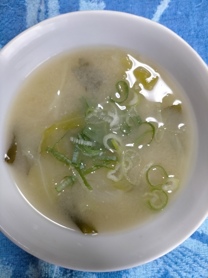 えのき玉ねぎお味噌汁