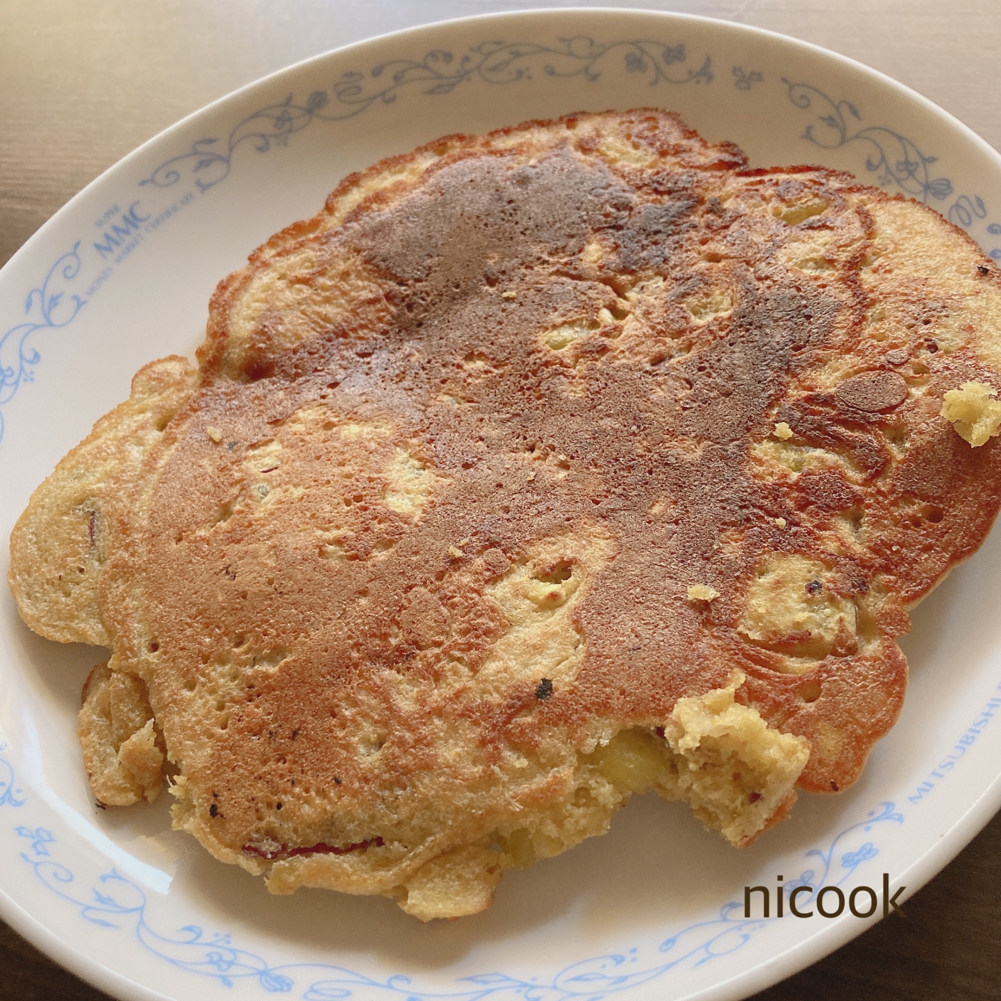 さつまいもオートミールパンケーキ