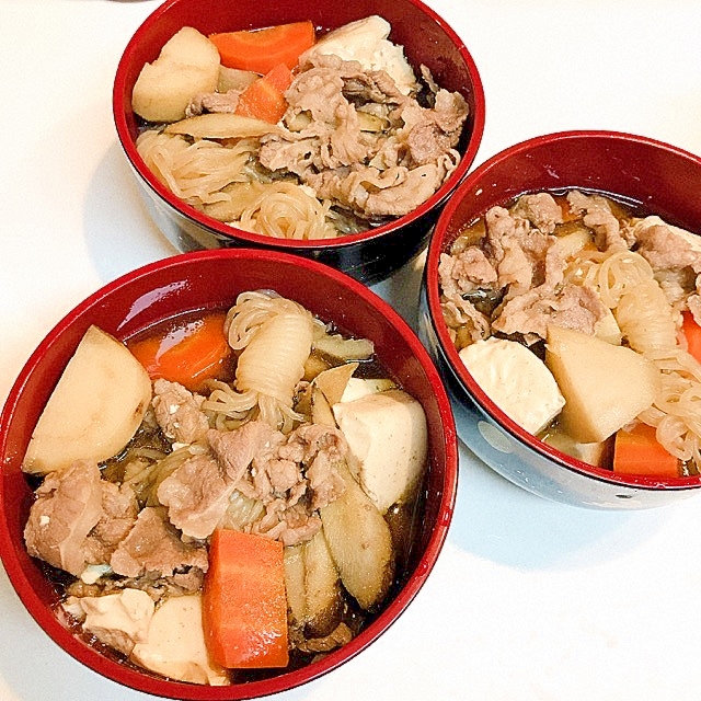 大人気☆里芋と牛肉のすき焼き風煮物