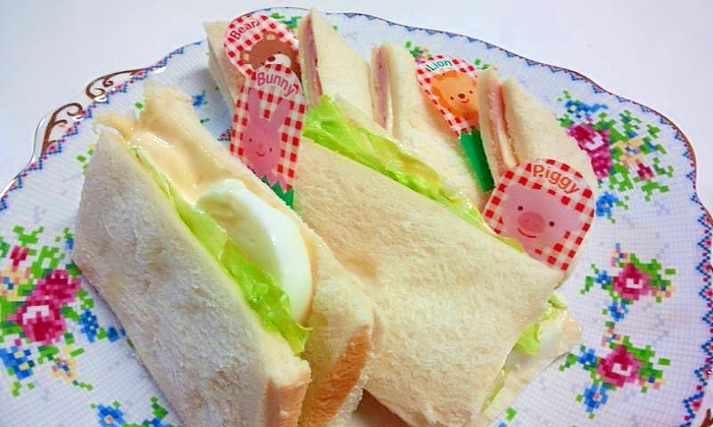 【お手伝いレシピ】たのしいおいしい♪サンドイッチ