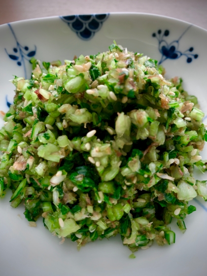 捨てないで！！カブの葉の和え物☆