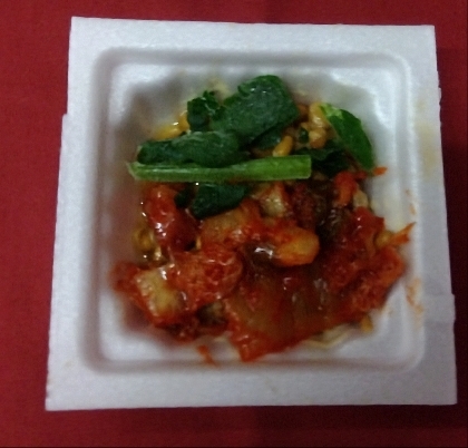 納豆アレンジ ツナ白菜キムチスプラウト