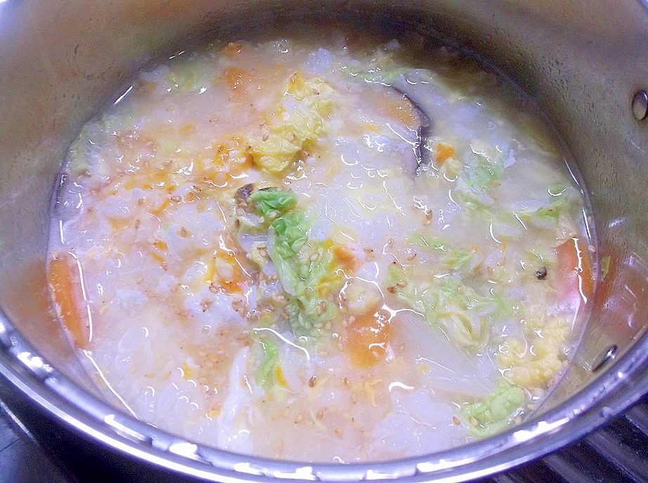 野菜たっぷり雑炊 レシピ 作り方 By ぷーこ6471 楽天レシピ