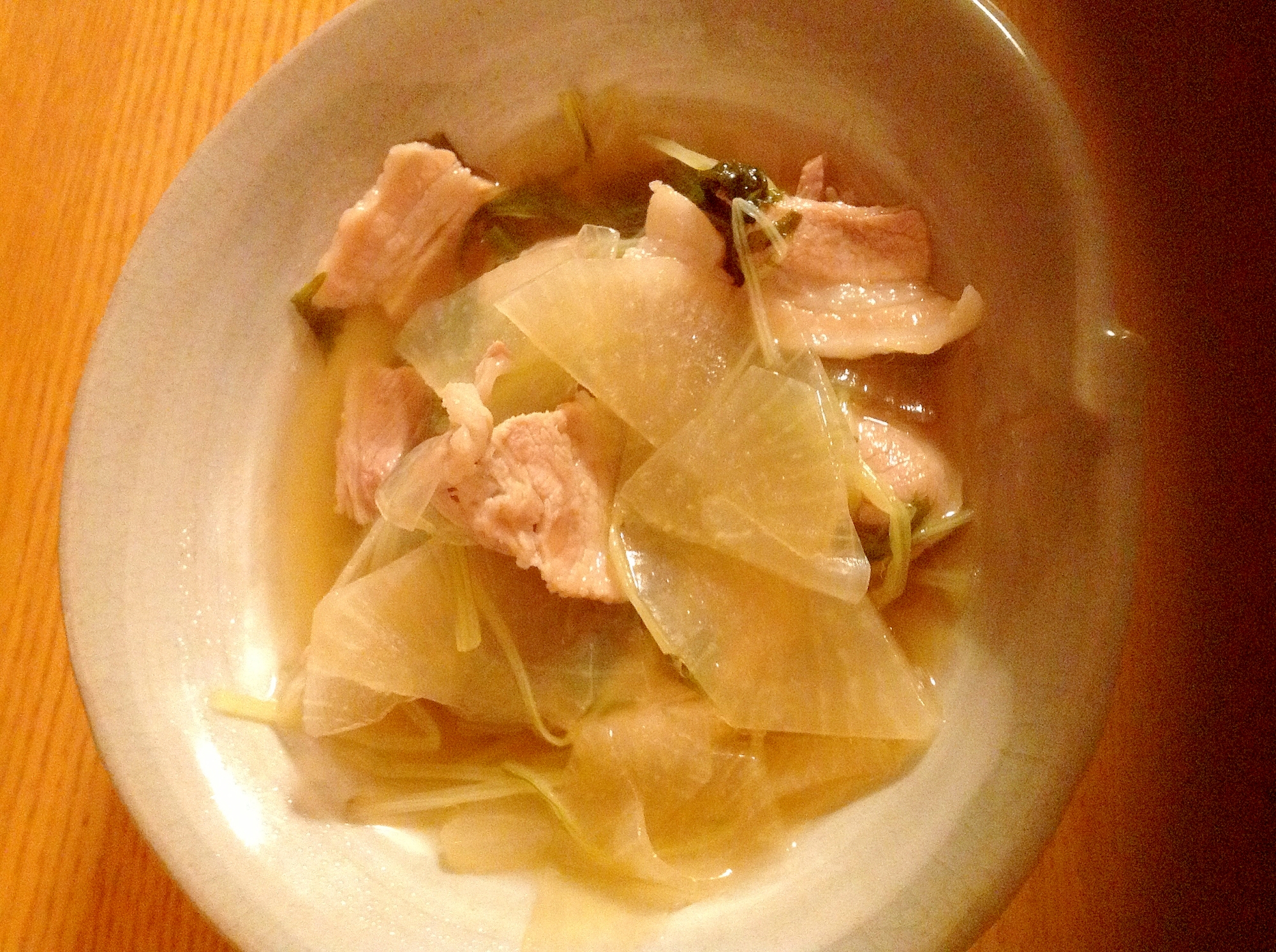 大根と水菜の豚バラ肉あっさり煮 レシピ 作り方 By Tonokohimeko 楽天レシピ