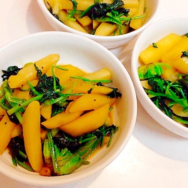 バカ旨 じゃがいもとほうれん草のバター醤油炒め レシピ 作り方 By アボカドプリン 楽天レシピ