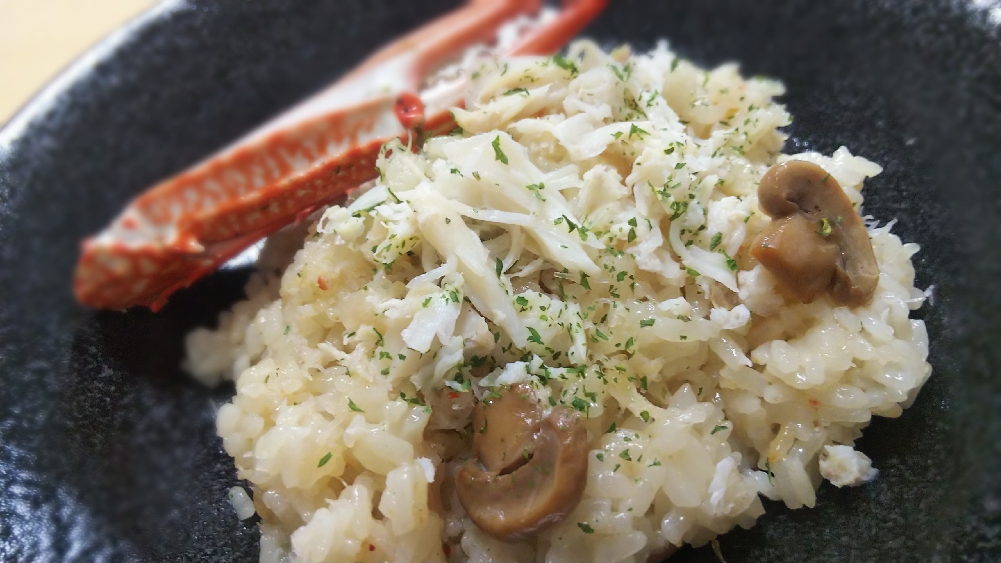 電気圧力鍋でカニピラフ～炊飯レシピ