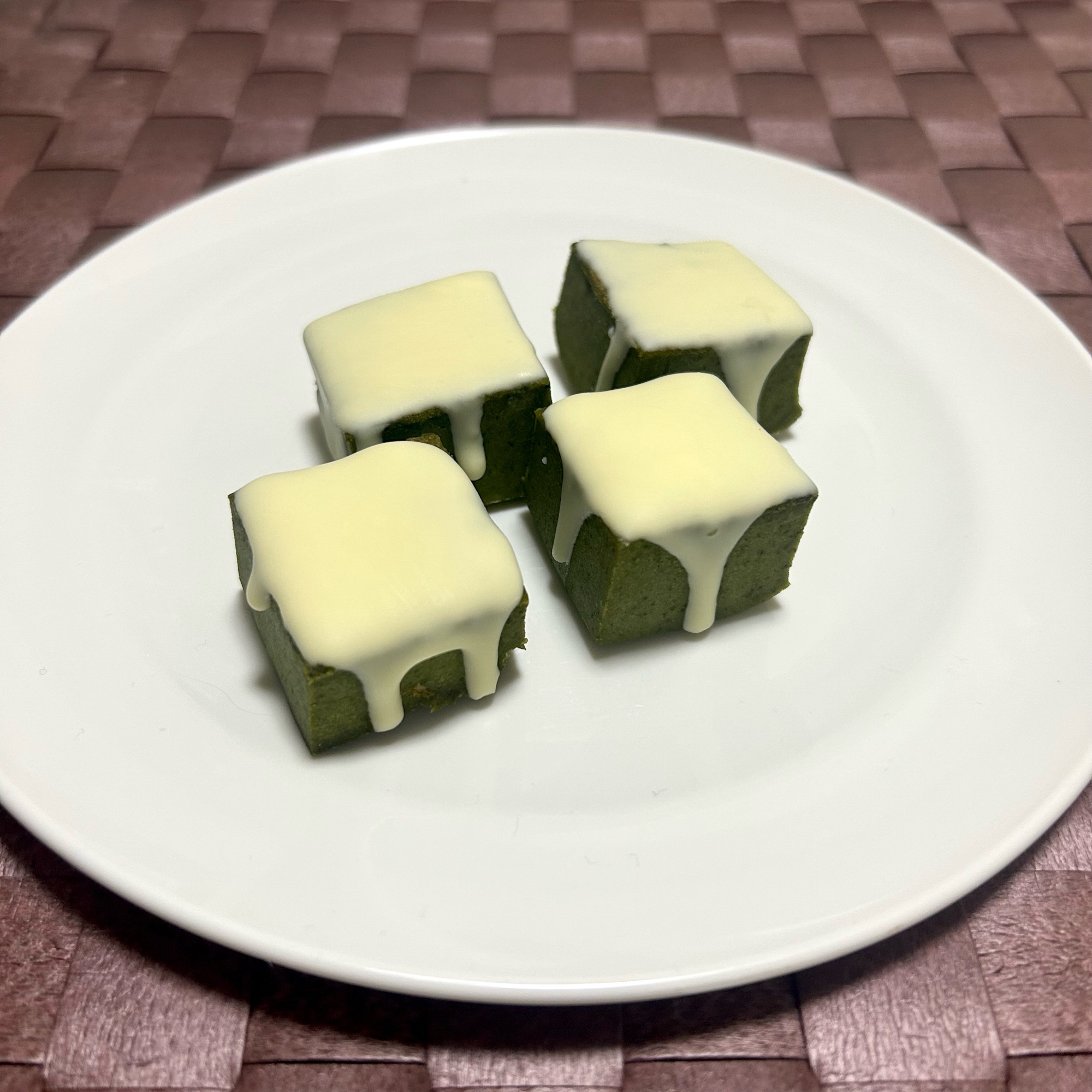 【材料6つ】チョコがけ抹茶ブラウニー