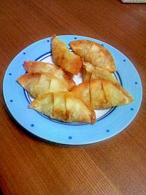 餃子の皮で、納豆＆チーズ揚げ（＾＾）