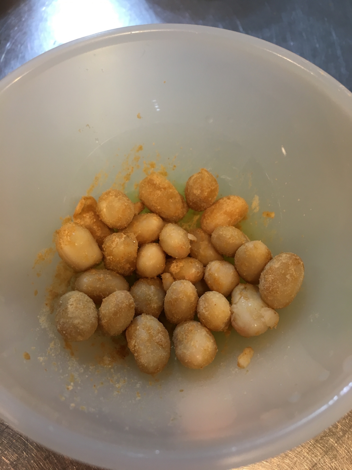 超簡単離乳食幼児食おやつ 大豆のきなこ和え