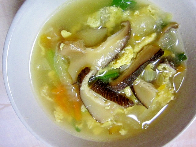 椎茸の中華風スープ