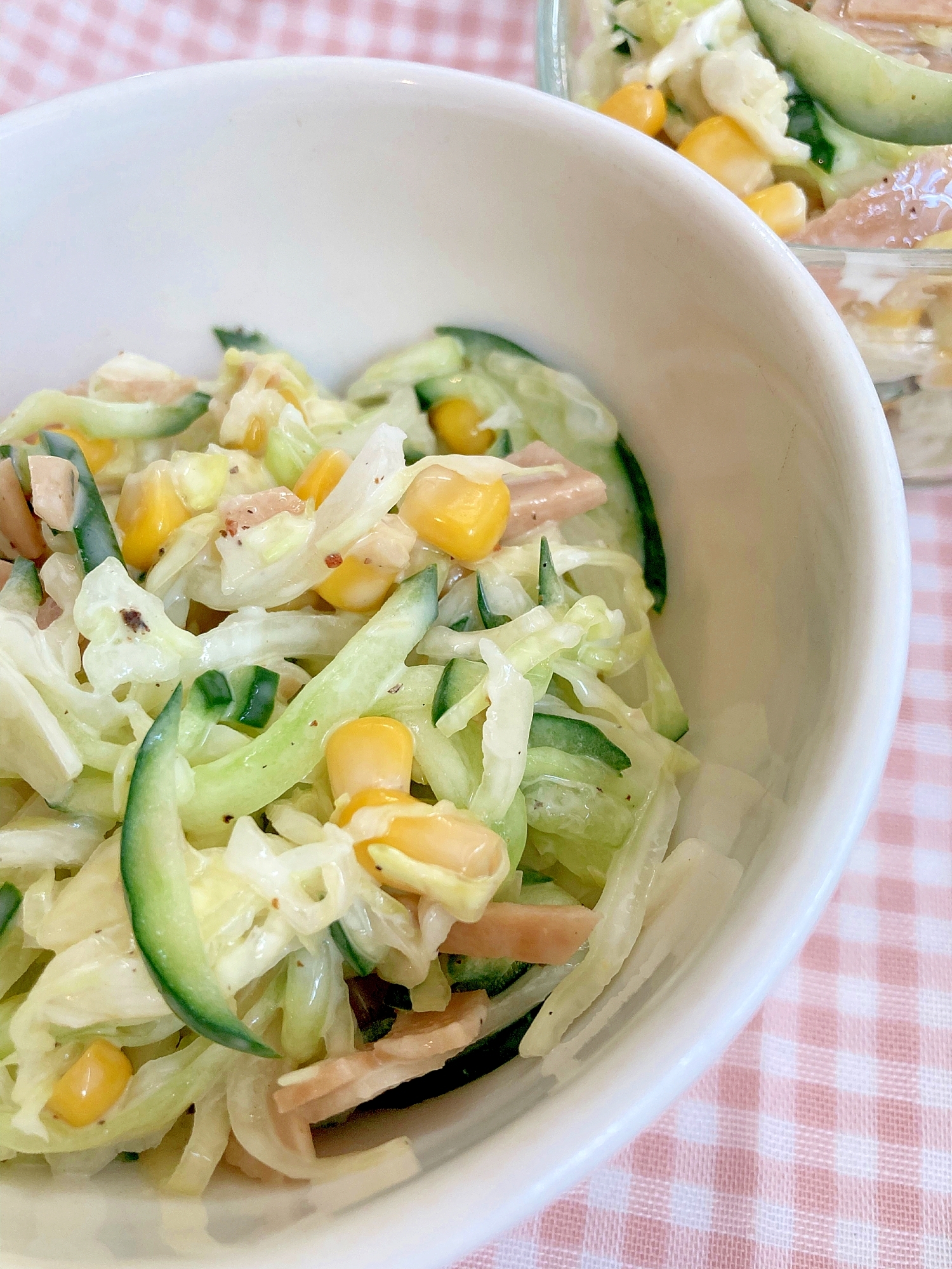 キャベツときゅうりとコーンのコールスロー