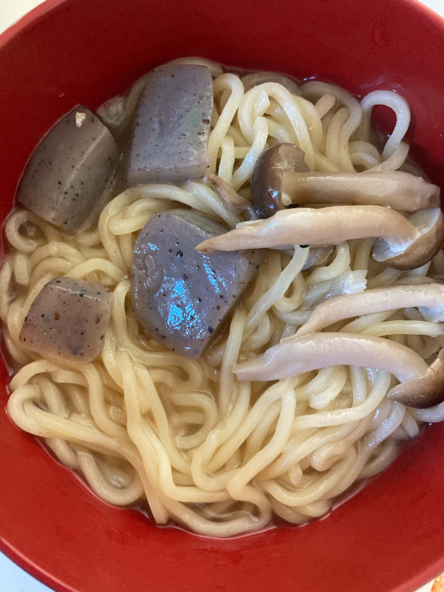 こんにゃくとしめじラーメン♫