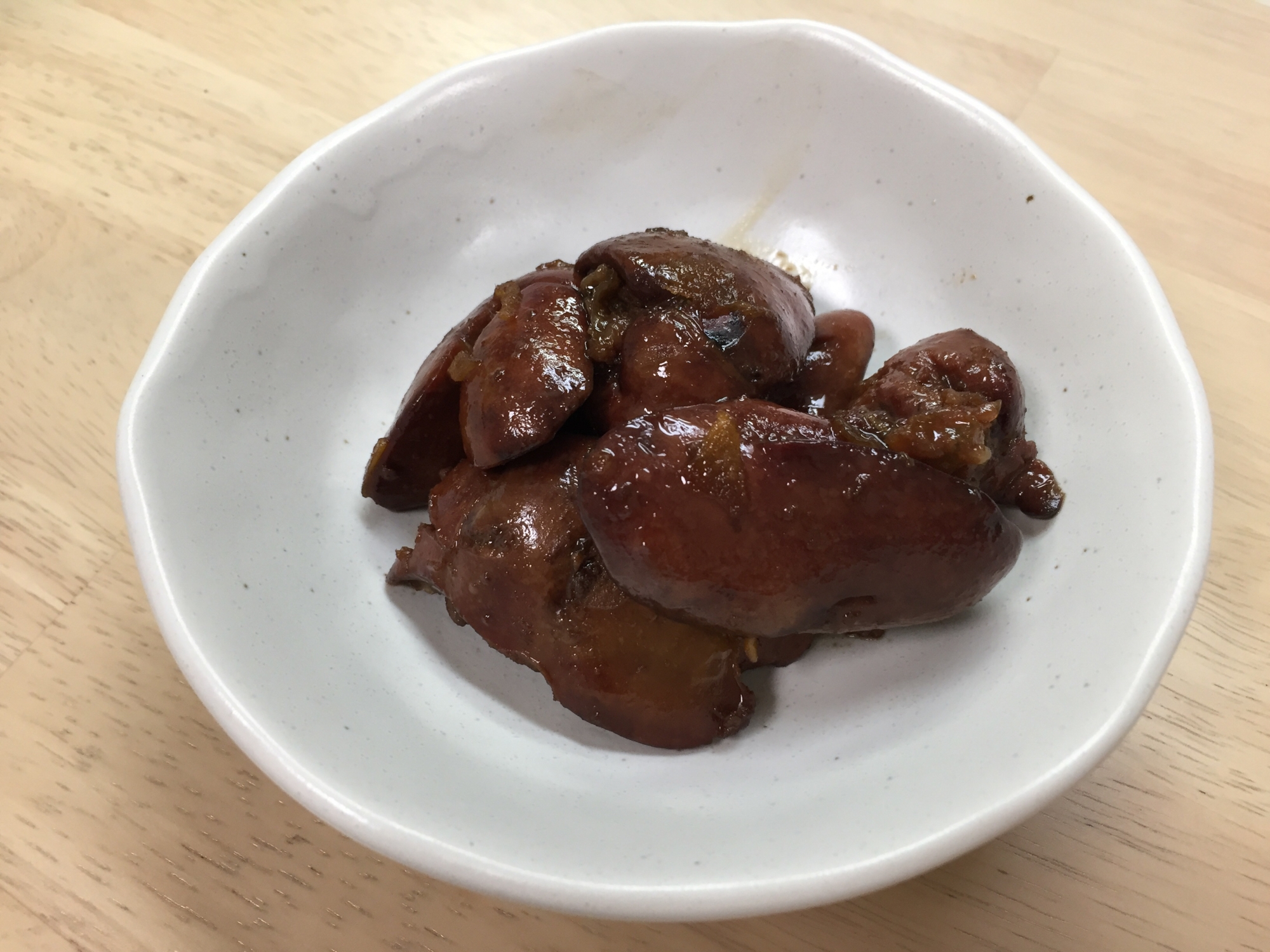 鶏肝の煮付け