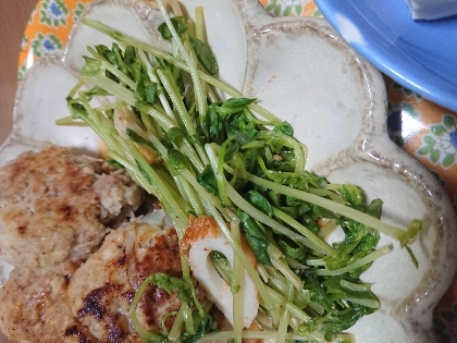 レンジで♪豆苗とちくわのナムル