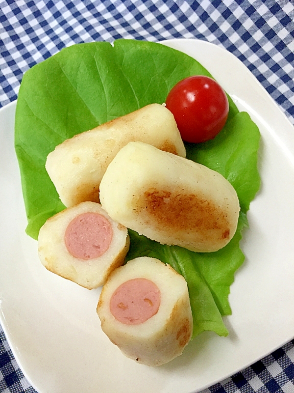 お弁当にぴったり！ウインナーのジャガイモ包み焼き